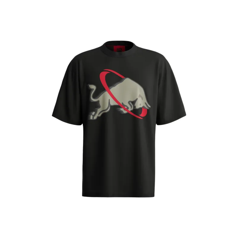 HUGO BOSS X Racing Bulls Bull print Cotton T shirt-0