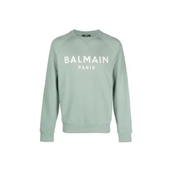 BALMAIN Sweatshirts Men Light Green