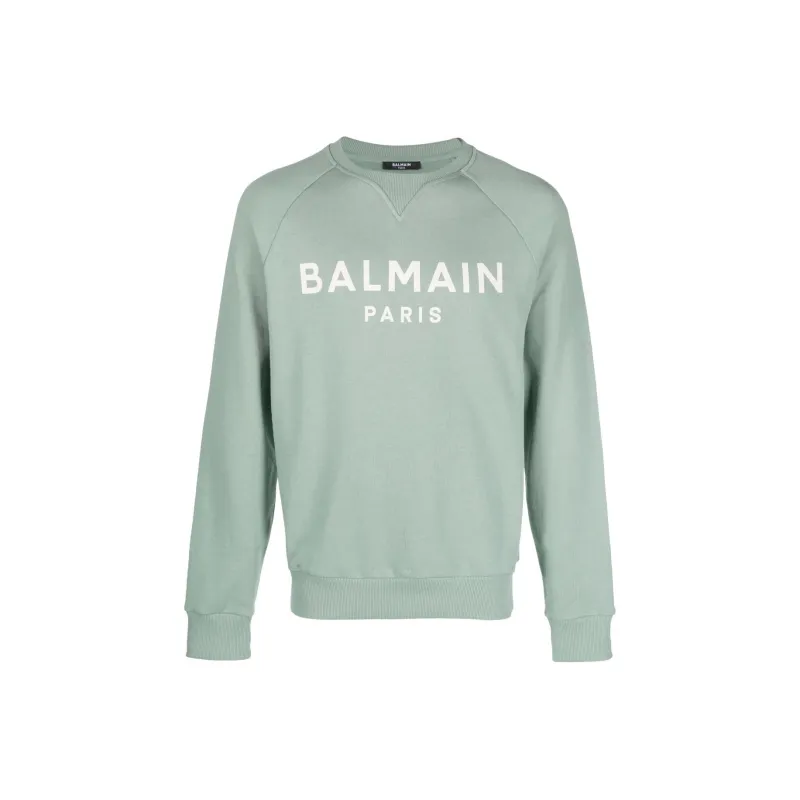 BALMAIN Sweatshirts Men Light Green-0
