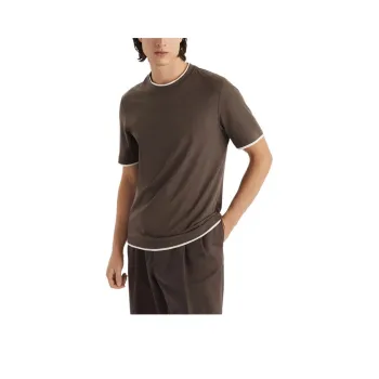 Brunello Cucinelli Layered Effect Crewneck T Shirt