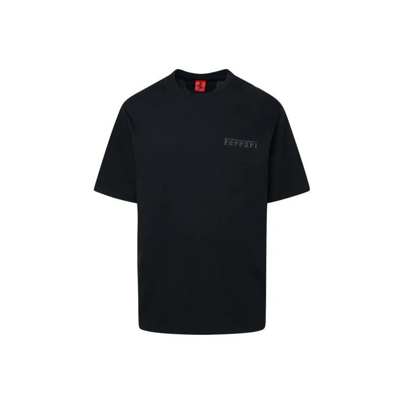 Ferrari Logo-print Crew-neck T-shirt-0