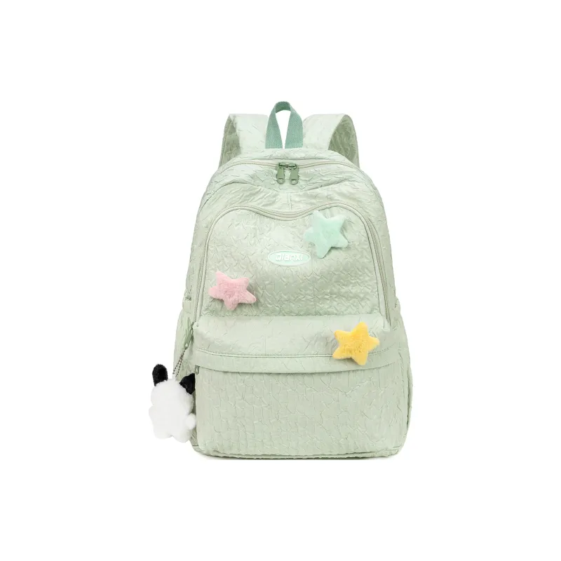 UNITE STAR Polyester Backpack Medium Size Women's White/Pink/Black/Yellow/Green-19