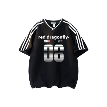 RED DRAGONFLY T Shirt Unisex Black