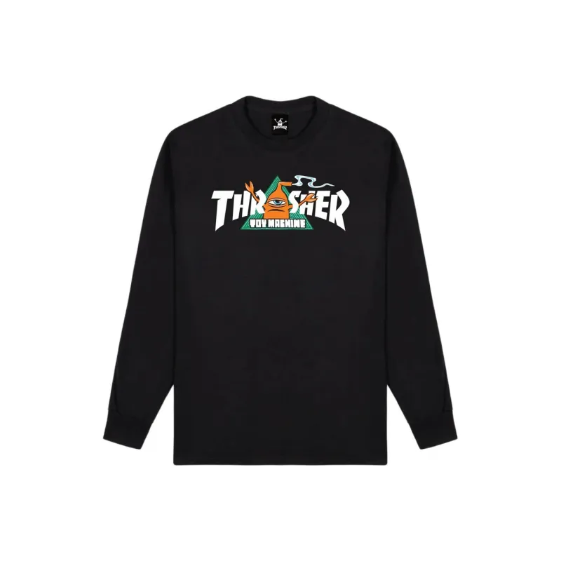 Toy Machine X Thrasher T-Shirts Unisex Black-0
