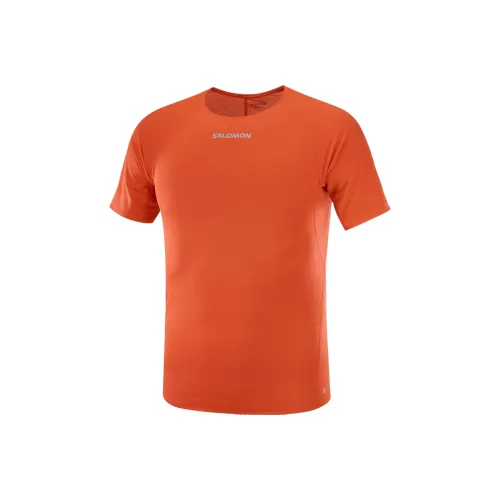 SALOMON T-Shirts Men Orange
