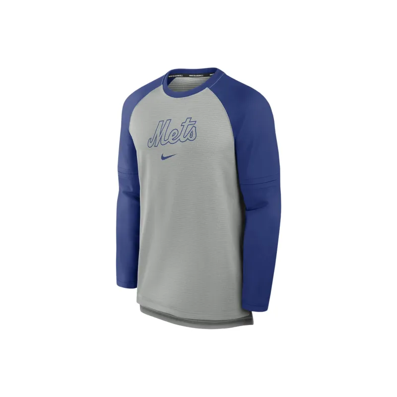Nike New York Mets Authentic Collection Game Time T-Shirt Men's Gray Mixed-0