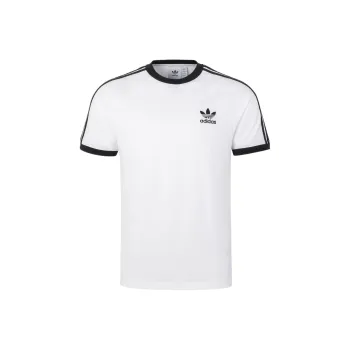 Adidas Classic 3 Stripes Crewneck T Shirt