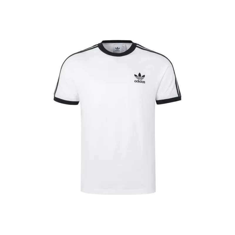Adidas Classic 3 Stripes Crewneck T Shirt-0