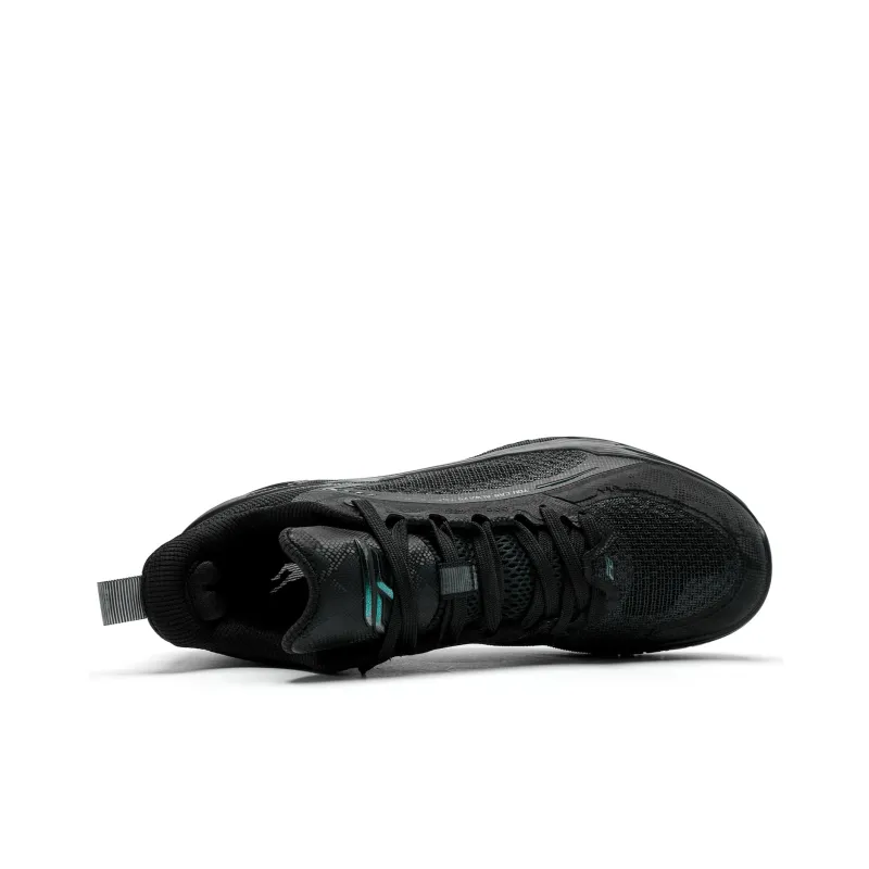 QIAODAN FE3.0 Serpent Cushioning Grip Anti Twist Breathable Slip Resistant Low Top Basketball Shoes Men's Black-3