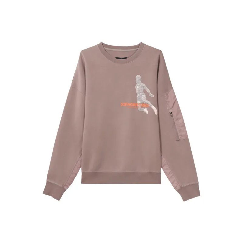 Jordan Sweatshirts Men Taupe Gray-0