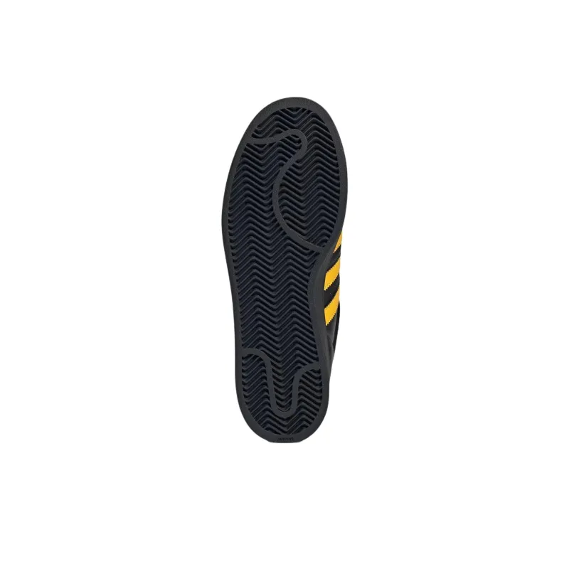 Adidas Originals SUPERSTAR Anti Slip Wear Resistant Low Top Skateboard Shoes Unisex Black Yellow-5