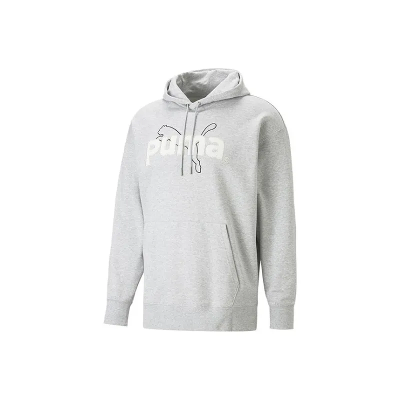 PUMA Team Graphics Sweatshirts Men Gray-0