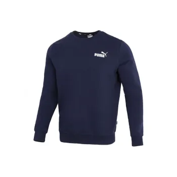 Puma Men Casual Sport Knit Crew Neck Pullover Sweatshirt Navy Blue