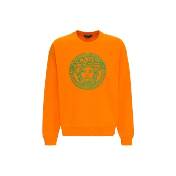VERSACE Sweatshirts Men Orange