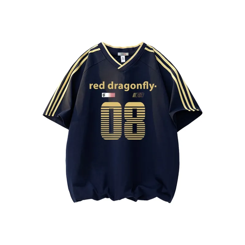 RED DRAGONFLY T Shirt Unisex Black-6