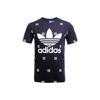 Adidas Originals 3S AOP T Shirt Men's Marine Blue