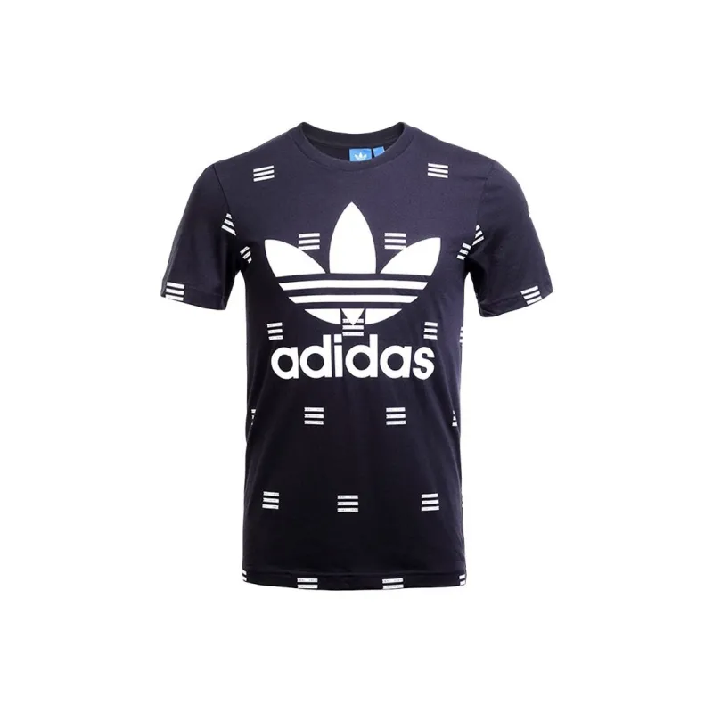 Adidas Originals 3S AOP T Shirt Men's Marine Blue-0