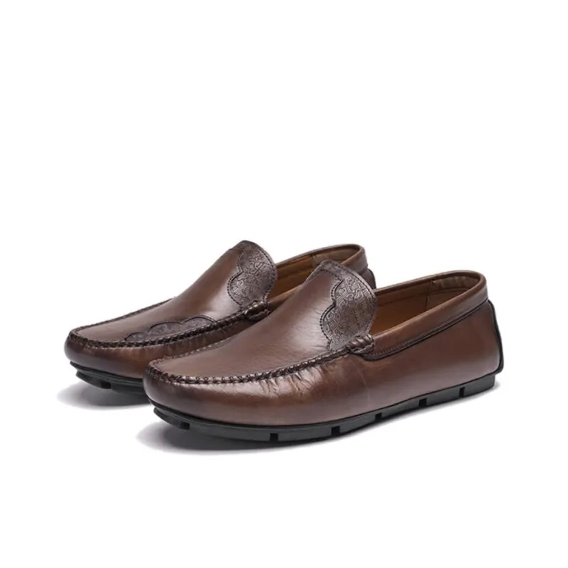 ROBERTA DI CAMERINO Florence Collection Loafers Men's Yellow Brown-2