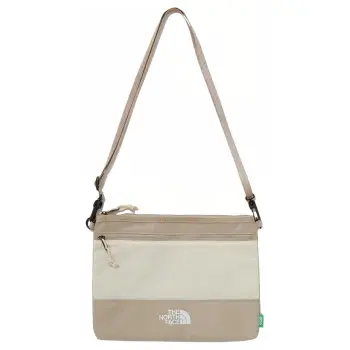 THE NORTH FACE Nylon Shoulder Bag, Crossbody Bag Unisex Light Beige