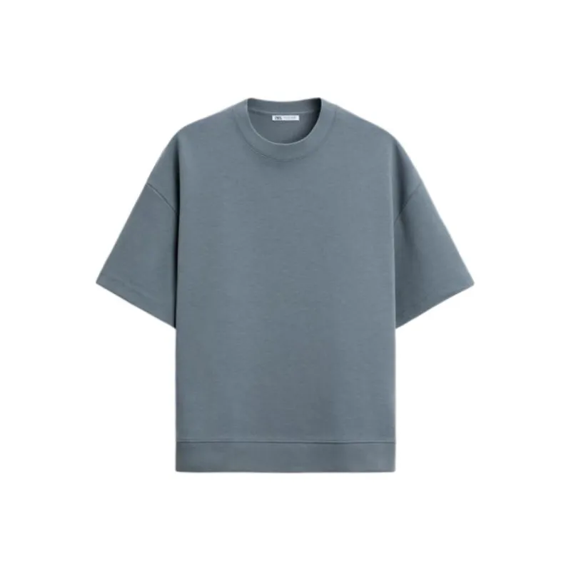 ZARA T Shirts Men Medium Blue-0