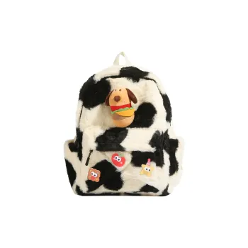 Debecca Fleece Backpack Regular Unisex Black White