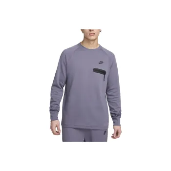 Nike Tech Fleece Lightweight T Shirt Men's Purple Gray