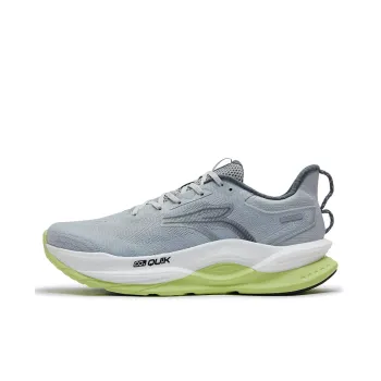 361° Fiery Red 5 Anti Slip Wear Resistant Low Top Training Running Shoes Men's Photon Gray With Light Fruit Green