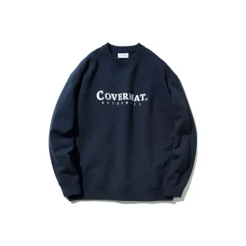 COVERNAT Crew Neck Loose Fit Sweatshirt Unisex Navy Blue