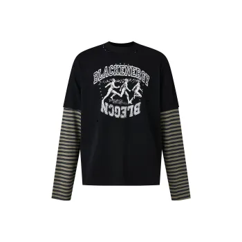 PEDLOR T Shirts Men Black