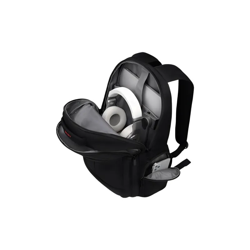 DELSEY Polyester Backpack Regular Unisex Pure Black/Pitch Black-3