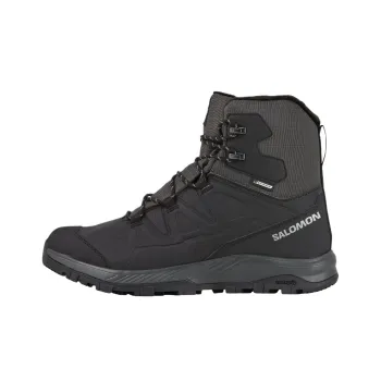 SALOMON OUTFROST TS CSWP Anti Slip Wear Resistant High Top Hiking Shoes Men's Black