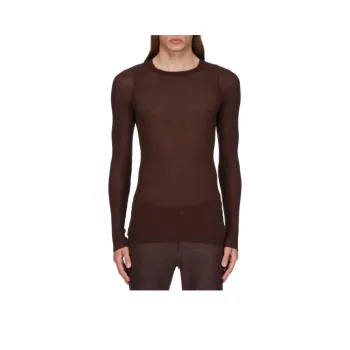 RICK OWENS Rib Long Sleeve Tee