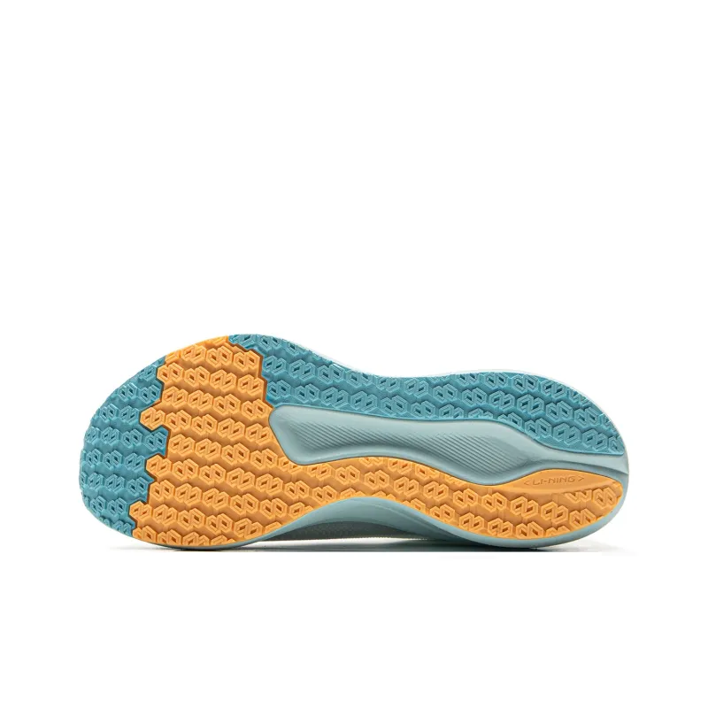 LiNing Red Hare 8 Slip Resistant Breathable Low Top Training Racing Running Shoes Women's White Blue-6