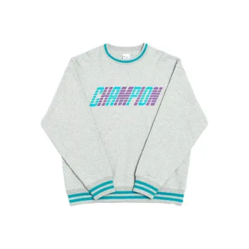 Champion Crew Neck Loose Fit Regular Sweatshirt Japan Version Unisex Light Gray