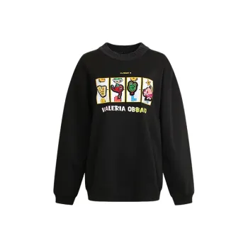 Valeria Obbaco Sweatshirts Unisex Black