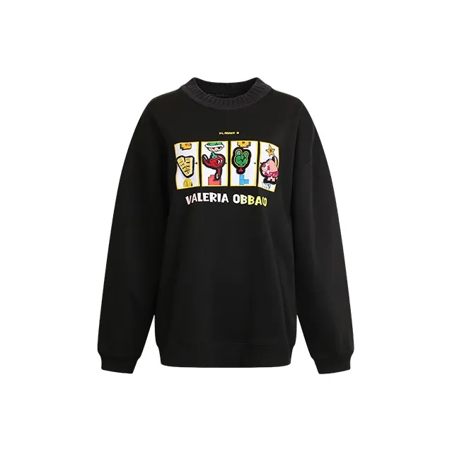 Valeria Obbaco Sweatshirts Unisex Black-0