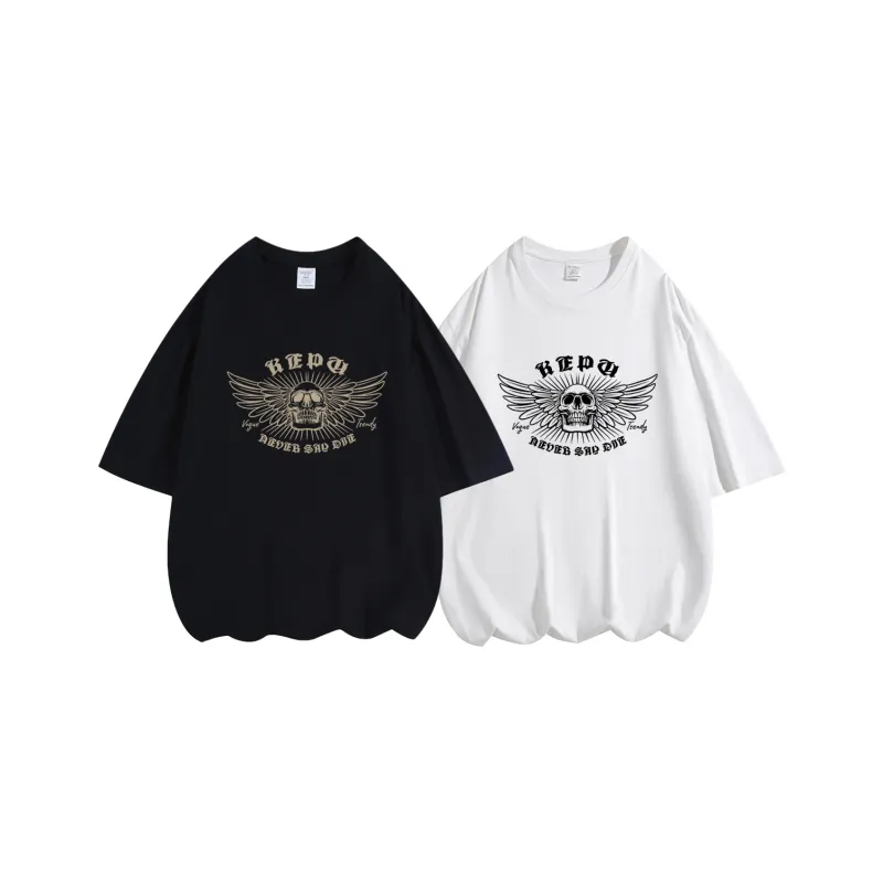 Kepu T Shirt Unisex 2 Pack 2 Pack White+White-9