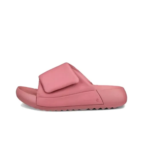 Ecco Comme Collection Abrasion Resistant Slide Slippers Women's Rose Red
