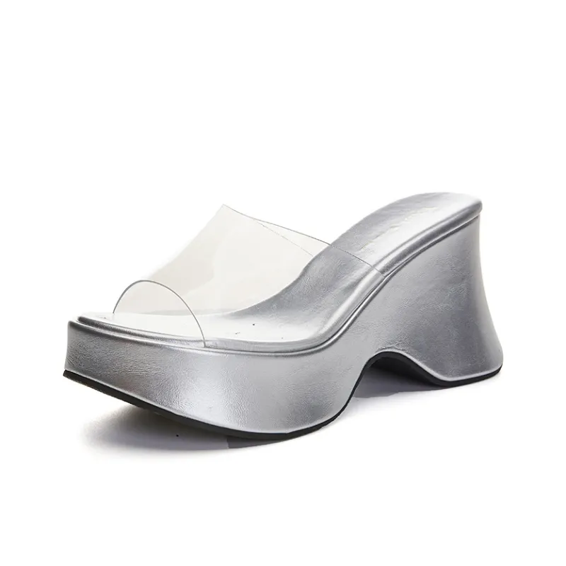 POOQ Rubber Sole Odor Resistant Slide Slippers Women's-9