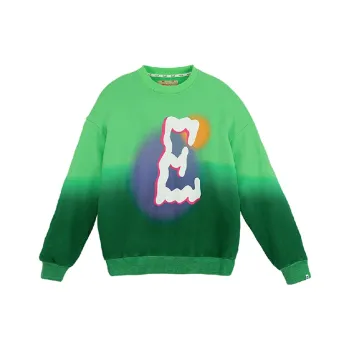 PROS BY CH Crew Neck Loose Fit Regular Sweatshirt Unisex Bamboo Green