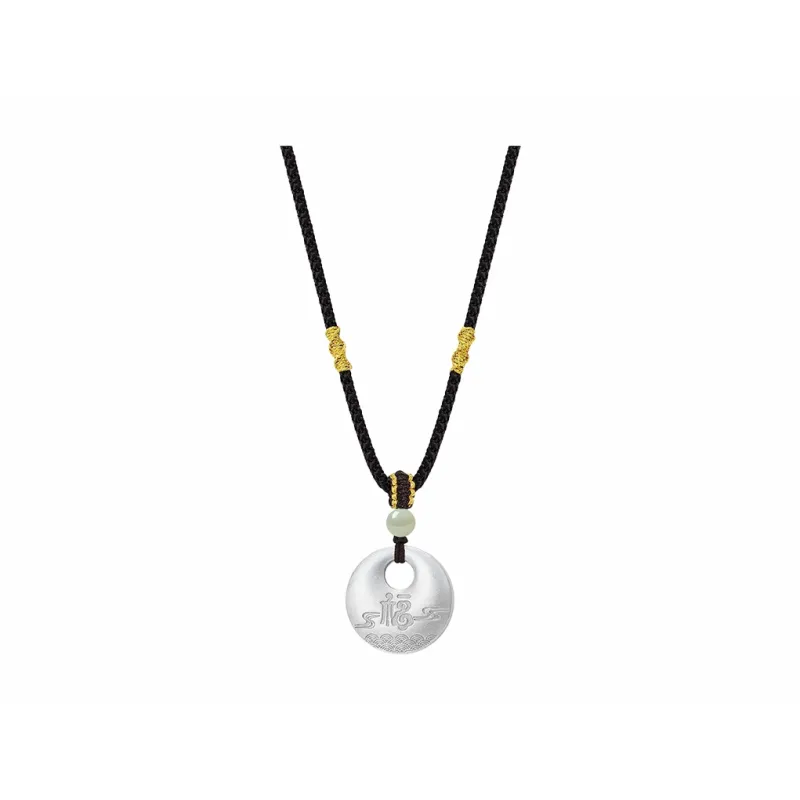 CHINA GOLD S999 Fine Silver Necklaces Unisex-0