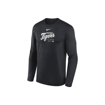 Nike Detroit Tigers Authentic Collection Practice Men's Nike Dri-FIT Mlb Long-Sleeve T-Shirt