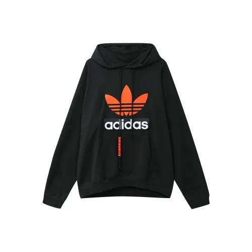 Adidas Originals BIG TREFOIL HOODIE Sweatshirt Men's Black