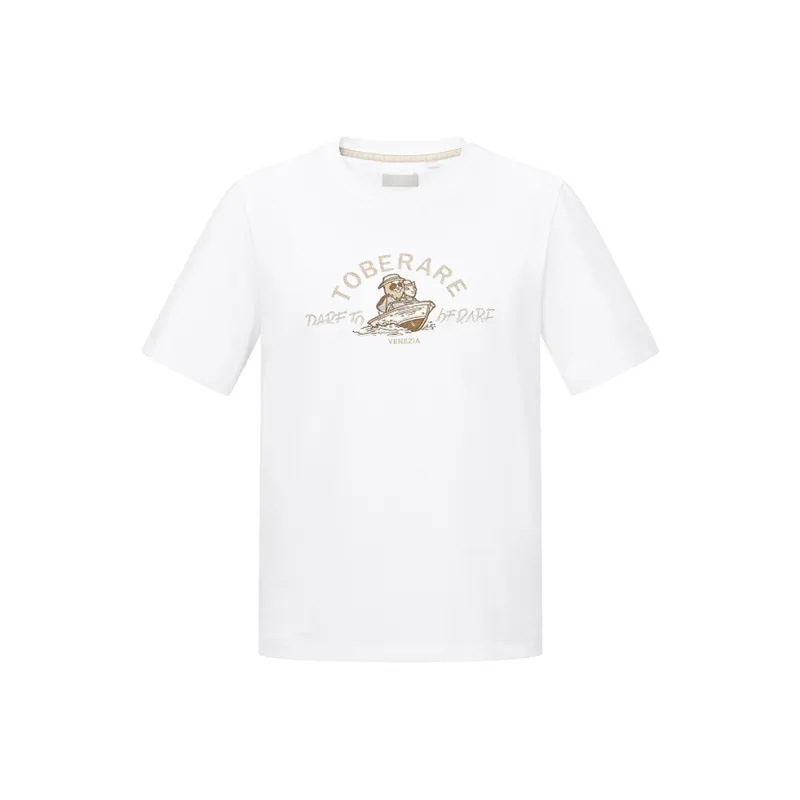 RARE Short-Sleeved T-Shirts Men's White-0