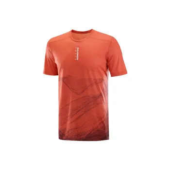 SALOMON S/LAB ULTRA T-Shirt Men's Burnt Tawny/Decadent Chocolate