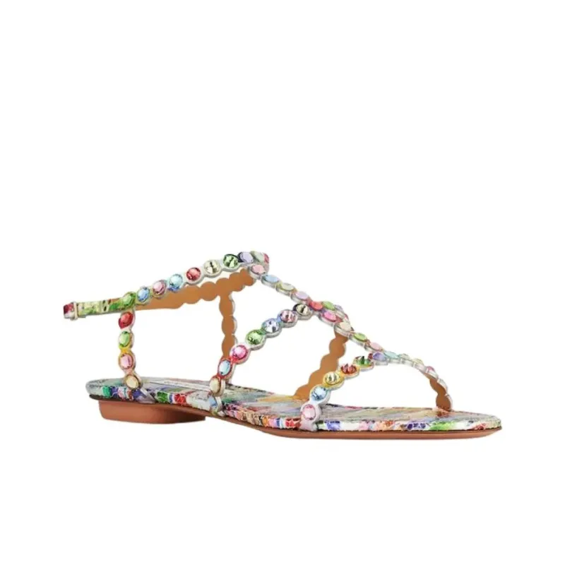 AQUAZZURA Tequila Roman Sandals Women's Multicolor-2