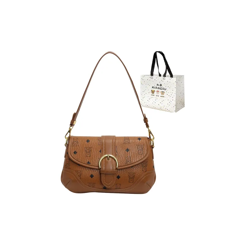 XIANGSU PU Crossbody Bag Shoulder Bag Regular Women's Pink Black/Ecru/Brown-15