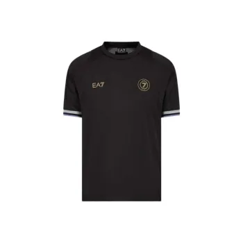 EMPORIO ARMANI Stripe Detailed Crewneck T Shirt