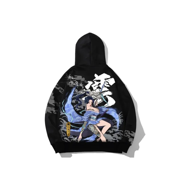 SANSYAS HONGLIANZHIMENG ZHAOYUN Hooded Loose Fit Regular Sweatshirt Unisex-5