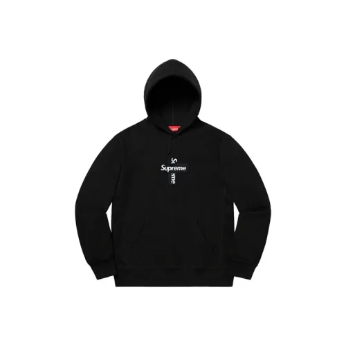 Supreme Cross Box Logo Hooded Sweatshirt